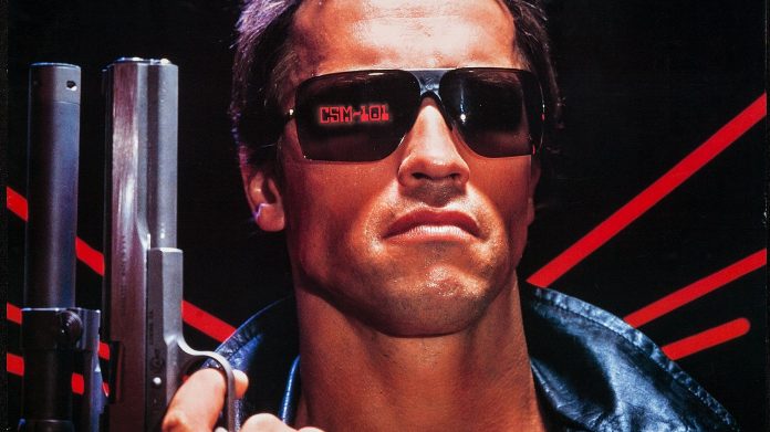 Occhiali da sole Schwarzenegger nel film Terminator