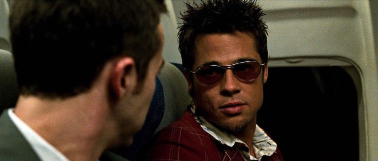 Occhiali da sole Brad Pitt nel film Fight Club